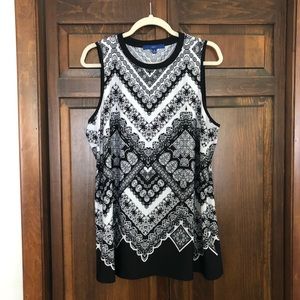 Black and White Apt 9 Blouse